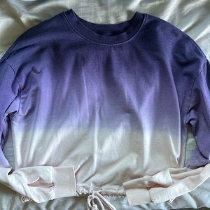 Large purple and white sweater from Forever 21